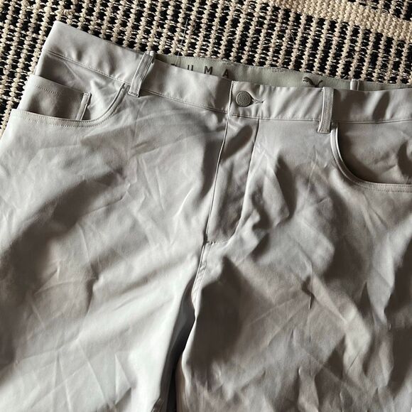 Puma Size 38/32 Light Grey athletic pants casual wear athletic slacks - Picture 6 of 10